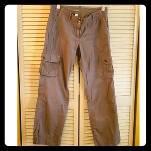 Grey Ann Taylor Loft Cargo pants